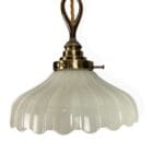 Small Moonstone Coolie Pendant Light