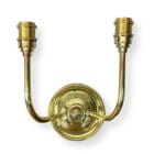 Double Arm Brass Wall Light