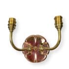 Ashby Copper Lily Pad Wall Light - Double Arm