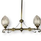 Art Nouveau Twin Arm Chandelier