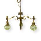 Brass Arts Nouveau Chandelier