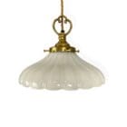 Small Moonstone Glass Pendant Light