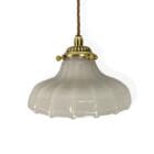 Small Moonstone Glass Pendant Light