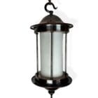 Ashby Brass Lantern with Frosted Glass