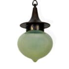 WITCHES HAT - Large Pendant Light with Vaseline Glass