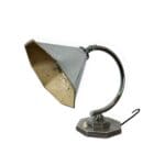 Art Deco Octagonal Nickel Plated Table Lamp