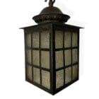 Square Frosted Art Nouveau Lantern