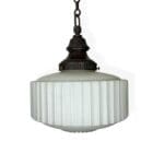 Large GEC Opaline Pendant Light - Glenarch